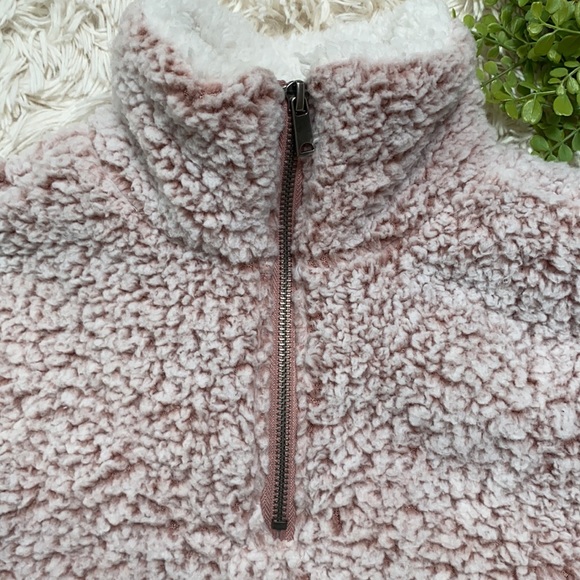Love Tree 1/4 Zip Colorblock Sherpa ๐ Pink - Picture 7 of 13